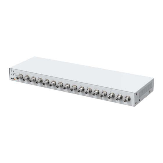 Axis M71 Series Installation Manual