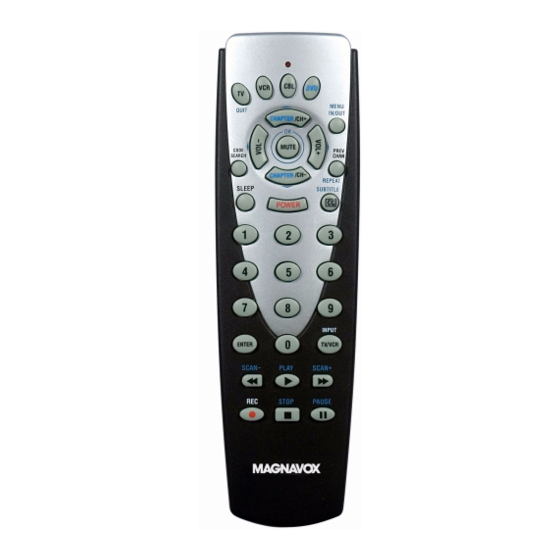 Magnavox MRU1400 - Universal Remote Control Specifications