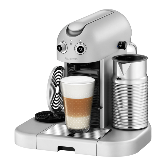 Nespresso gran maestria User Manual