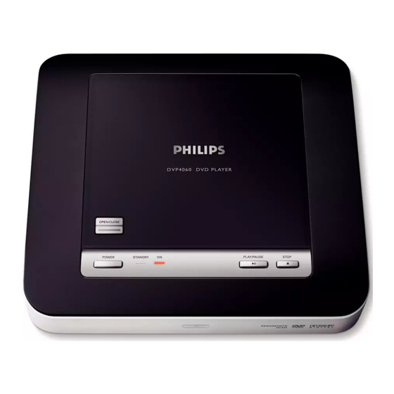 Philips DVP4060 Manuals