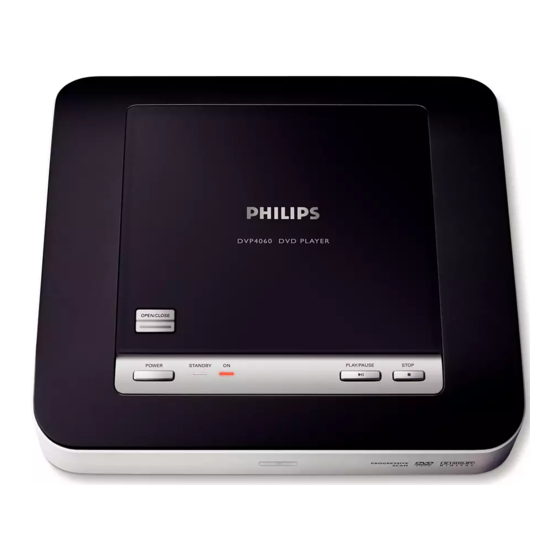 Philips DVP4060 User Manual