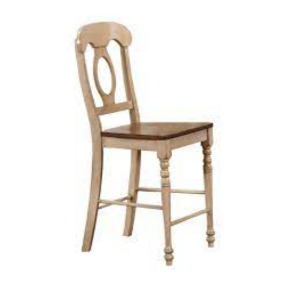 Sunset Furniture Sunset Trading DLU-BR-TP-3636-T&B/CB Assembly Instructions