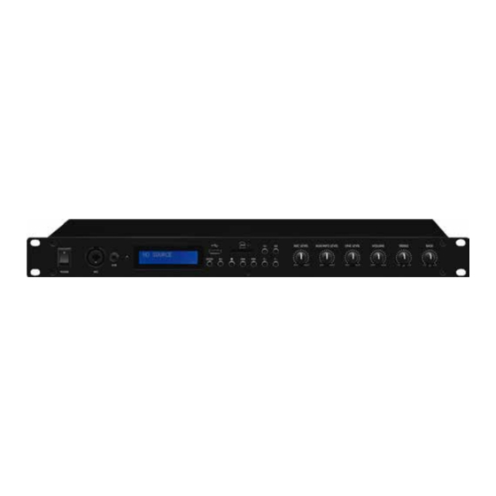 User Manuals: Zzipp ZZONE200SA Stereo Amplifier Mixer