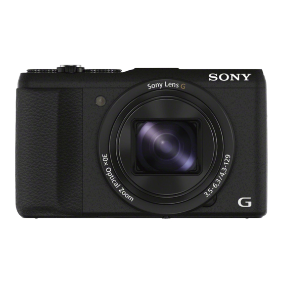 User Manuals: Sony DSC-HX60V Digital Still Camera