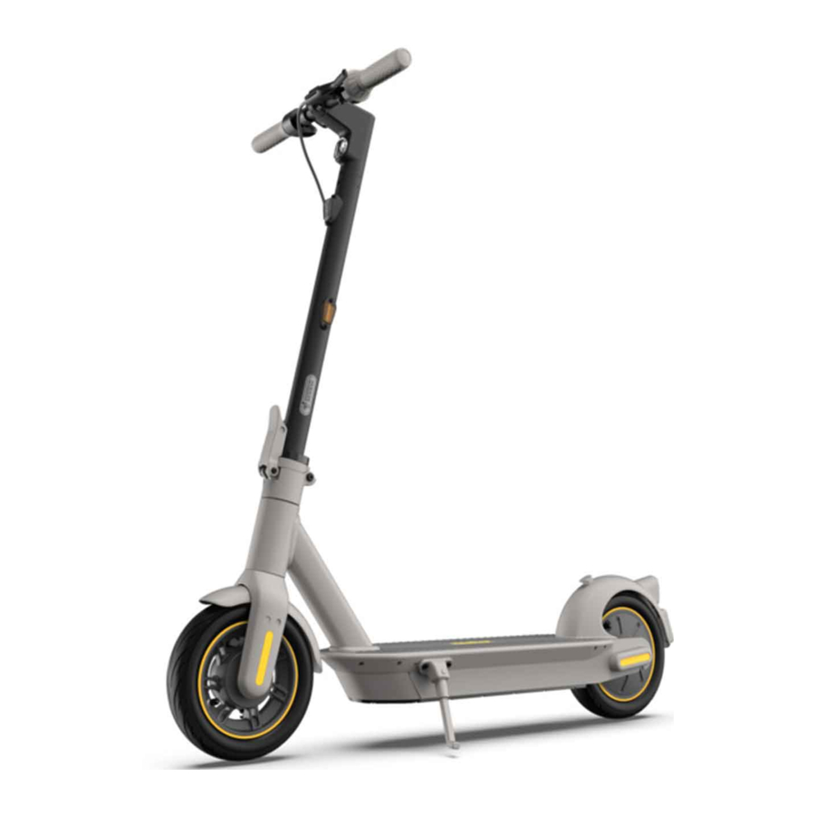 Segway Ninebot MAX G30LD, MAX G30LE - Ninebot KickScooter Manual