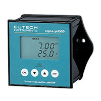 Eutech Instruments ALPHA PH 500 - REV 6 Manual