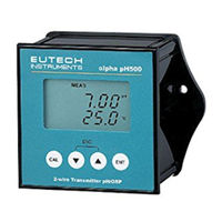 EUTECH INSTRUMENTS ?lpha-pH500 Manual