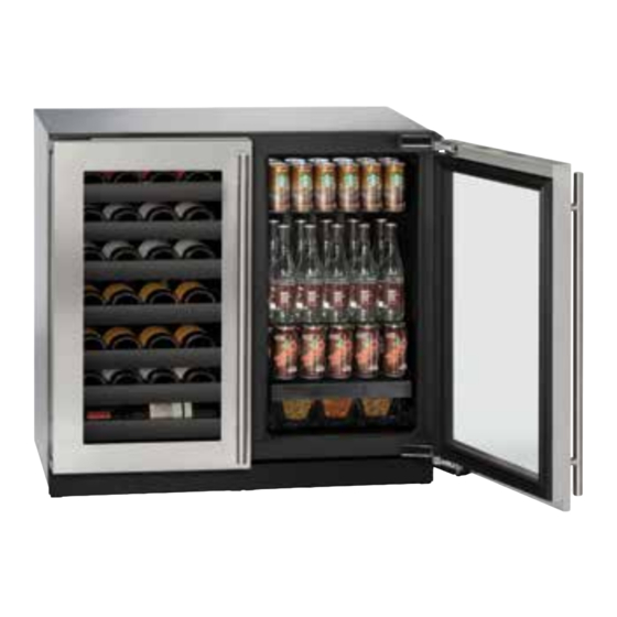 U-Line 3036WCWC 36 Dual-Zone Wine Refrigerator Center Hinge