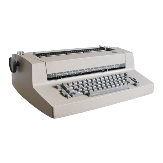 IBM Selectric II Operating Instructions Manual