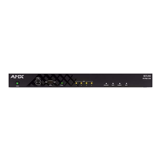 Harman AMX TPI-PRO-DVI Series Quick Start Manual