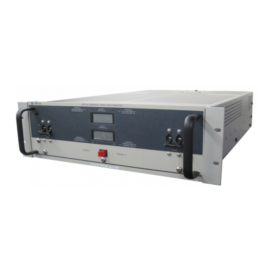 KEPCO BOP 2X-DE Series Quick Start Manual