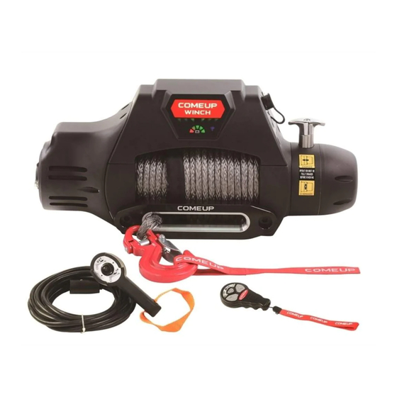 Comeup Winch Seal Gen2 9.5rsi Quick Start Manual