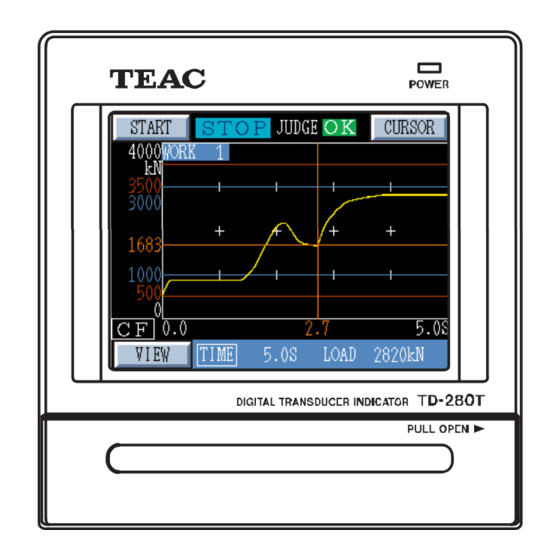 Teac TD-280T Operation Manual
