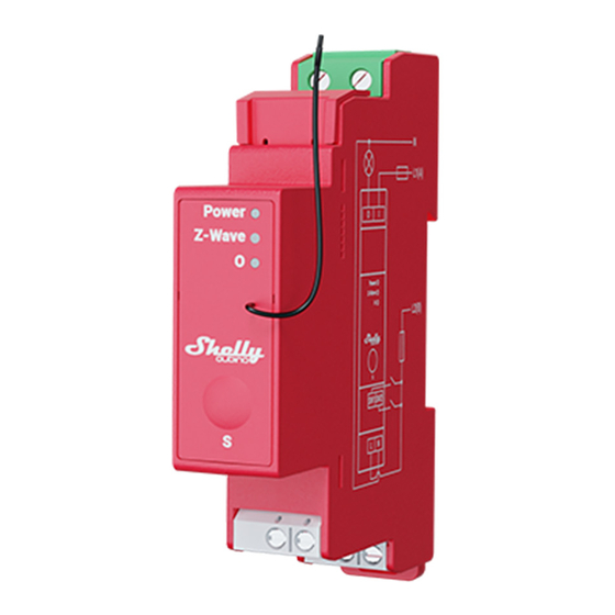 Shelly QUBINO Wave Pro 1PM Extended User Manual