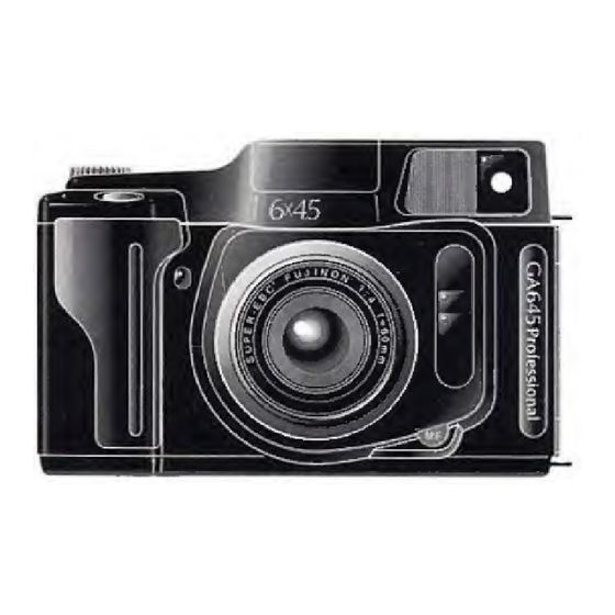 FujiFilm Professional GA645 Owner's Manual