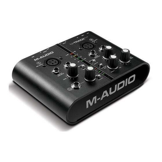 M-Audio M-TRACK plus User Manual