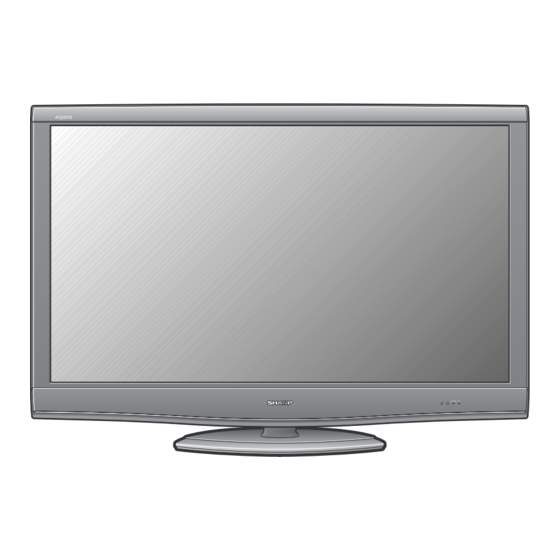 Sharp LC52SB57UN - 52" LCD TV Service Manual