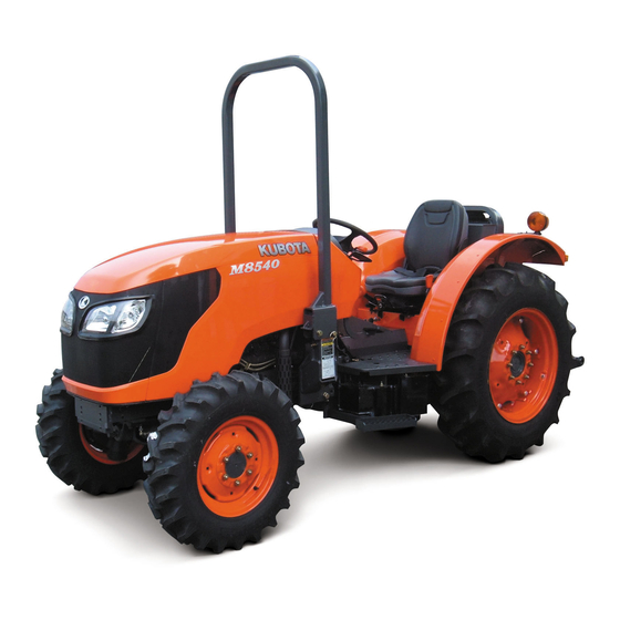 Kubota M8540 NARROW Operator's Manual
