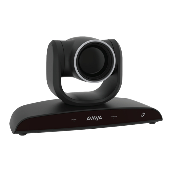 Avaya Scopia XT Deluxe Camera Quick Setup Manual