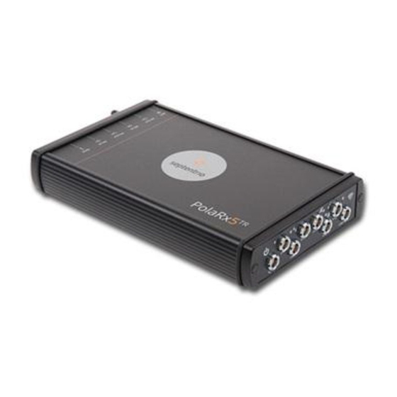 SEPTENTRIO PolaRx5TR Quick Start Manual