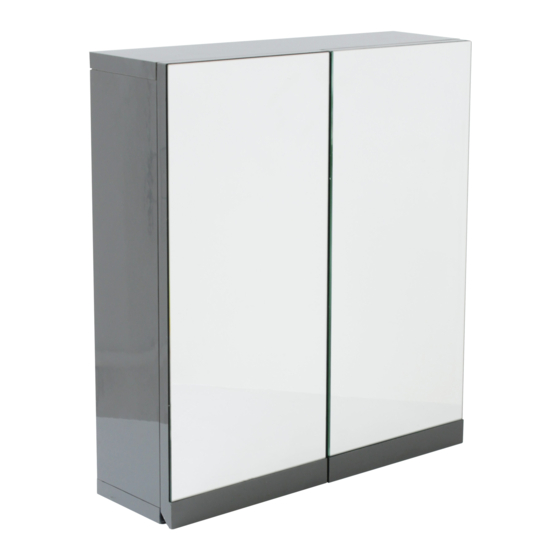 Argos Gloss Double HOME Wall Cabinet Grey Manuals