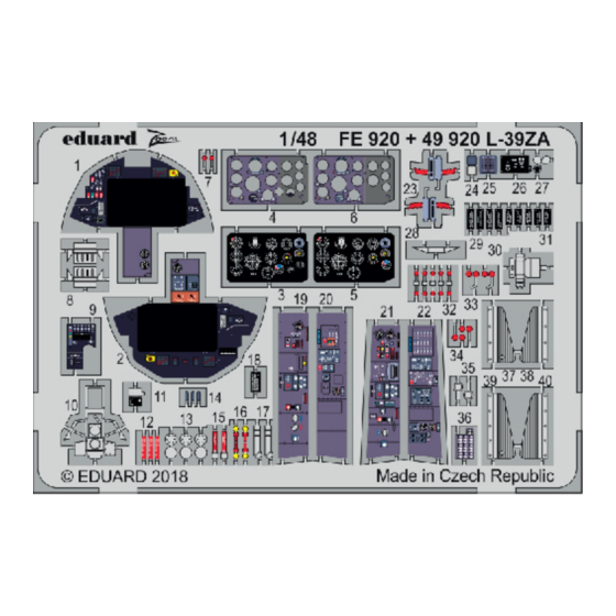 Eduard Zoom L-39ZA Assembly Instructions