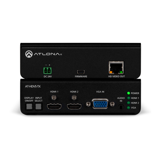 Atlona AT-HDVS-TX User Manual