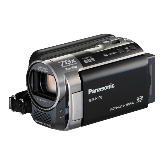 Panasonic SDR-H100P Service Manual