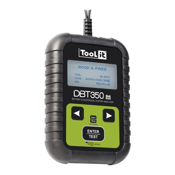 GYS Toolit DBT 350 User Manual