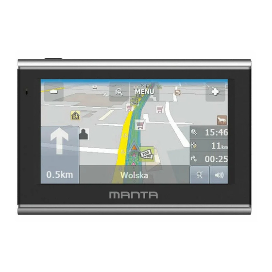 Manta GPS470 Manual Manual