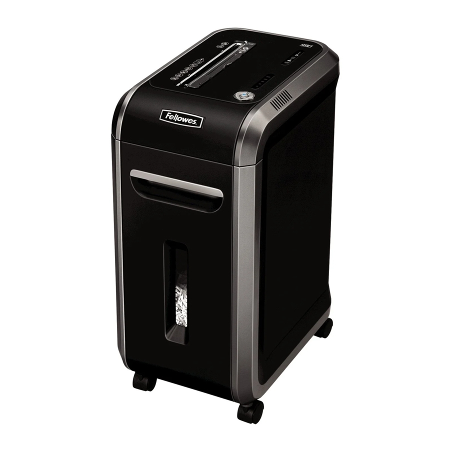 Fellowes Powershred 99Ci Manual