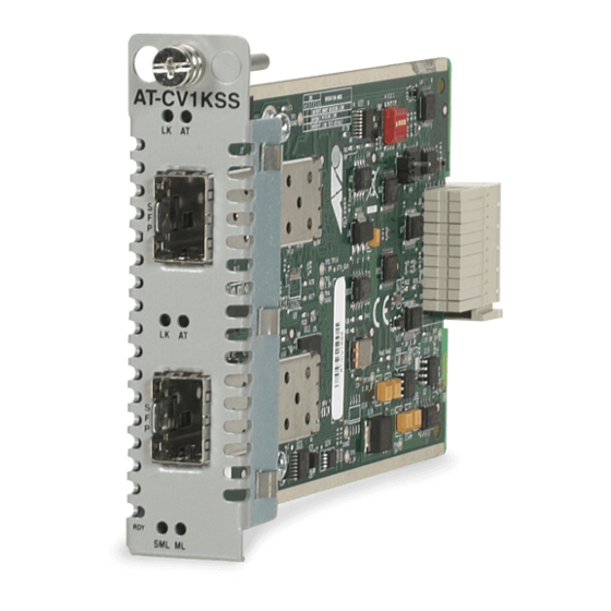 Allied Telesis AT-CM20x Series Reference Manual