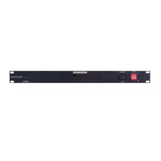 Samson PowerStrip PS10 Owner's Manual