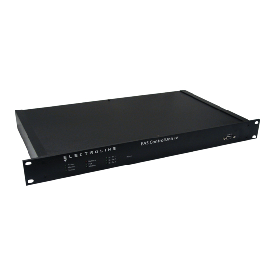 Electroline Control Unit IV Manuals