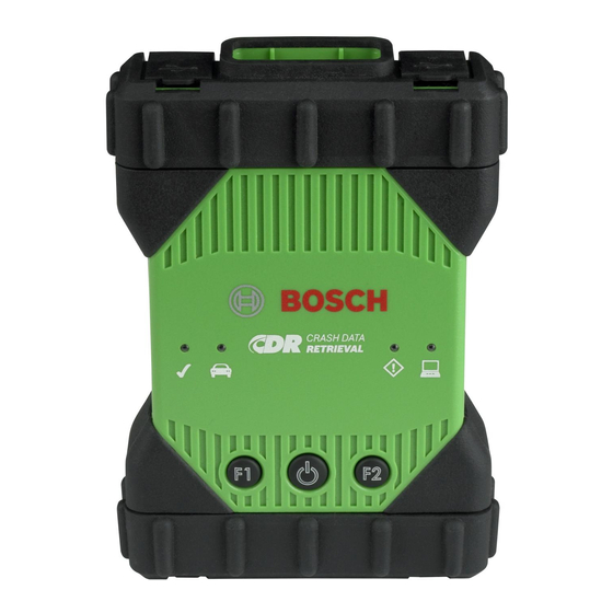 Bosch CDR 900 Data Retrieval Tool Manuals