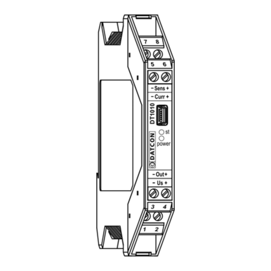 Datcon DT1010 Series Operating Instructions Manual