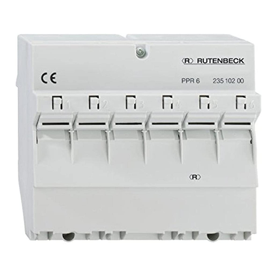 Rutenbeck PPR 6 Manuals