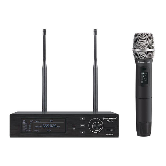 PHENYX PRO PTU-1U Owner's Manual