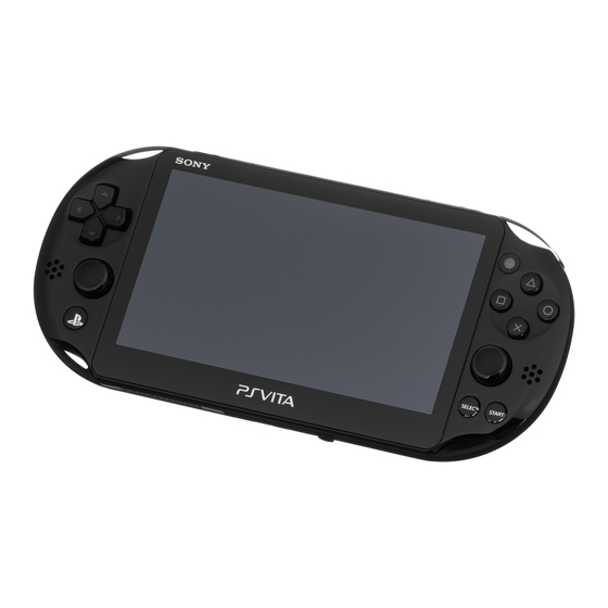 Sony Playstation VITA Quick Start Manual