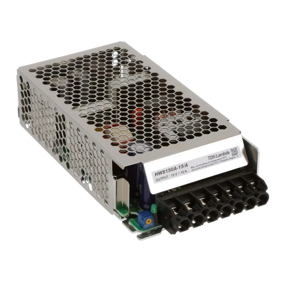 TDK-Lambda HWS 15A-150A/A Series Instruction Manual