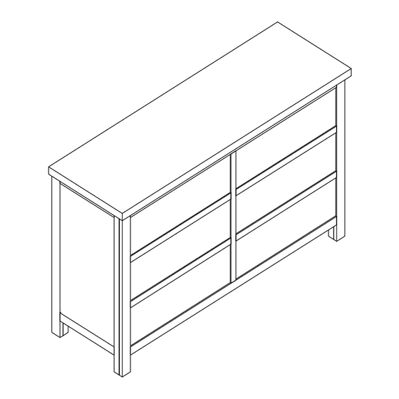 Living Spaces LARKIN DE-AL-DD-6DRW-WEN Assembly Instructions