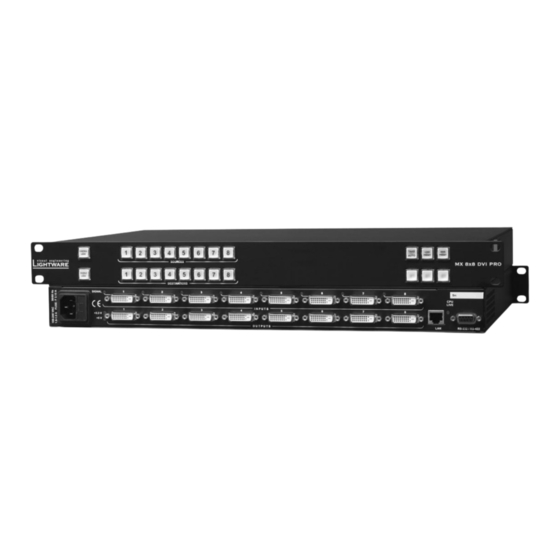 Lightware MX8x4DVI-Pro User Manual