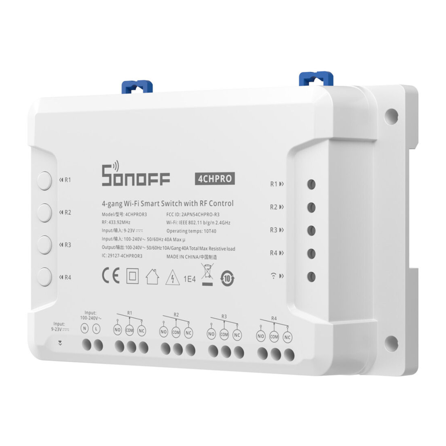 Sonoff 4CH, 4CHPRO Manual