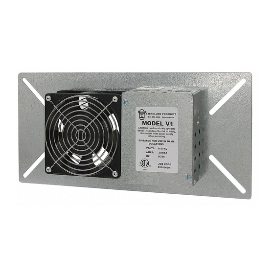 TJERNLUND V1, V1D, V2D CRAWL SPACE VENTILATORS 8504129 Owner's Instructions