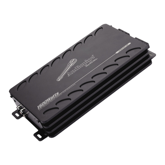 Audiopipe 1600W Owner's Manual