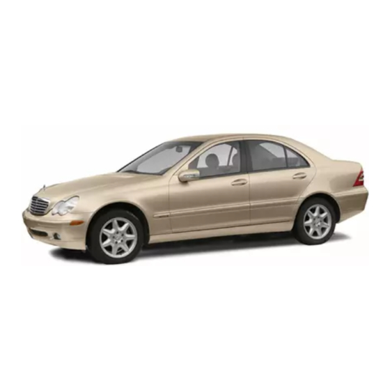 Mercedes-Benz 2003 C 230 Kompressor Sport Operator's Manual