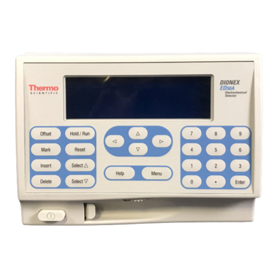 Thermo Scientific Dionex ED50A Operator's Manual