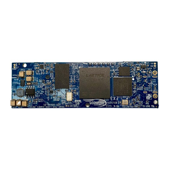 Infineon FX3 EZ-USB DEMO_FX3_LVDS_CAM01 Manual