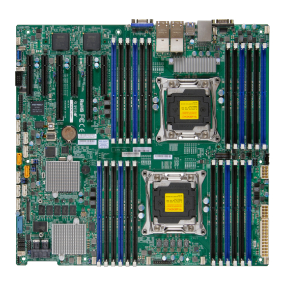 Supermicro SuperO X10DRC-T4+ Motherboard Manuals