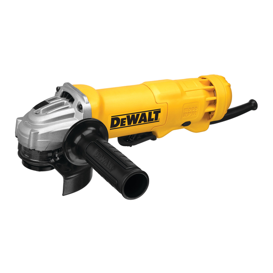 DeWalt DWE402 Instruction Manual